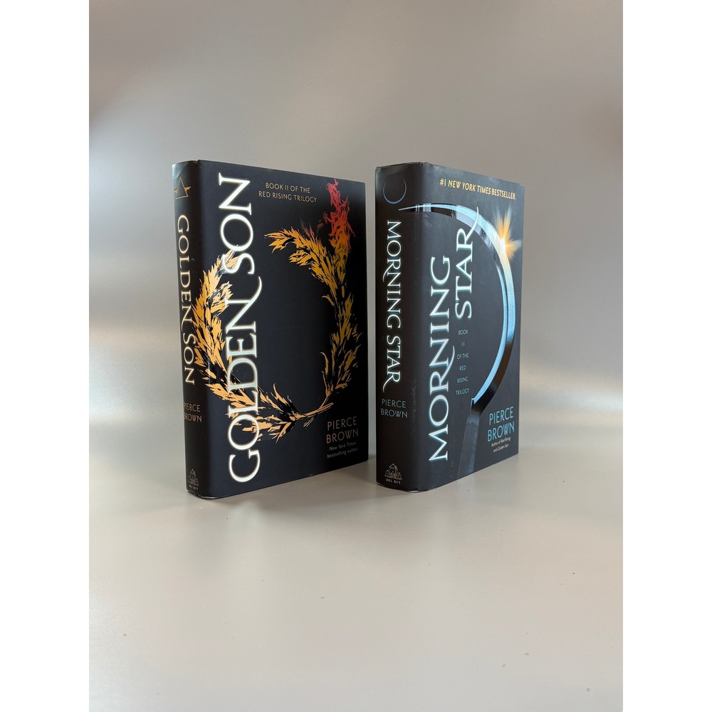 Pierce Brown Red Rising Series Hardcover Lot Golden Son & Morning Star Used